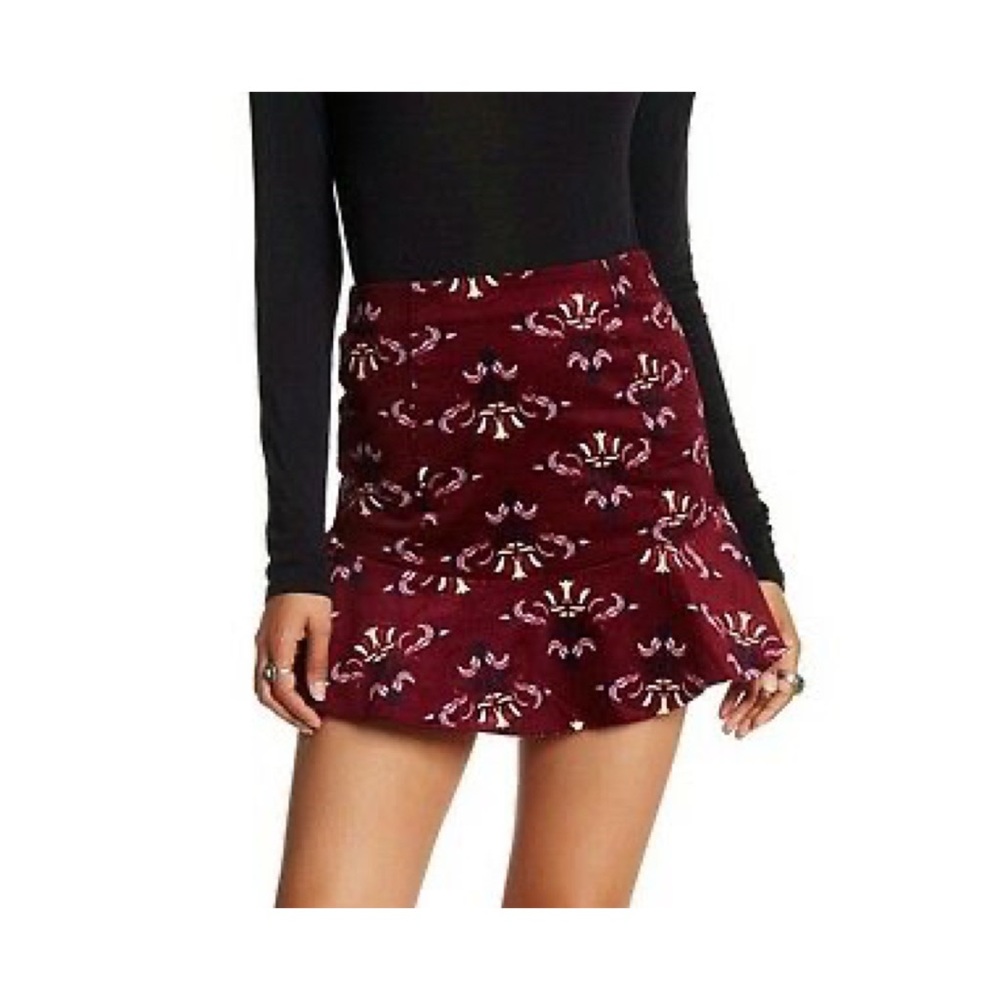 Free People “Roll With Us” Corduroy Mini Skirt